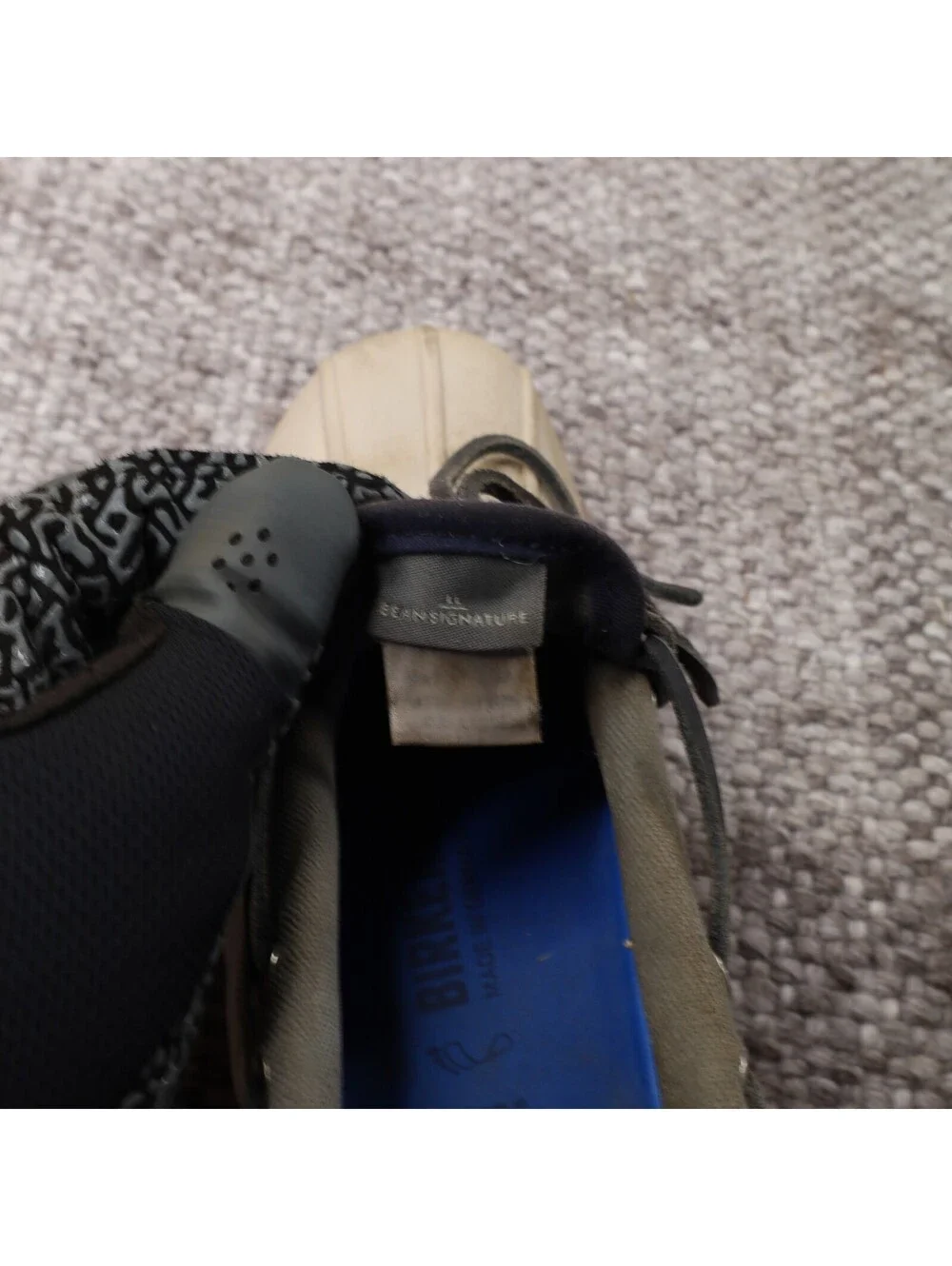 LL Bean Signature Rubber Moc Womens 8 M Olive Canvas Duck Boots Rain Shoes US 8